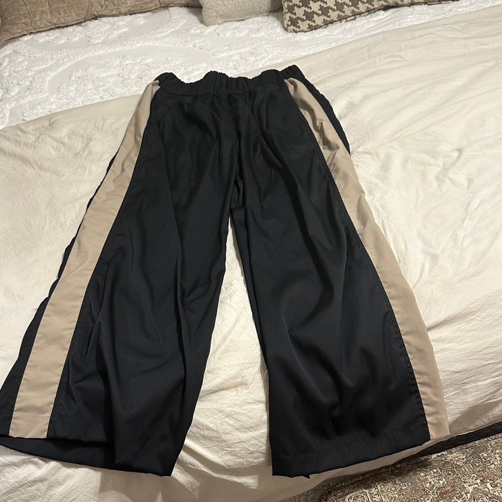 Stylish Black and Tan Women's Pants